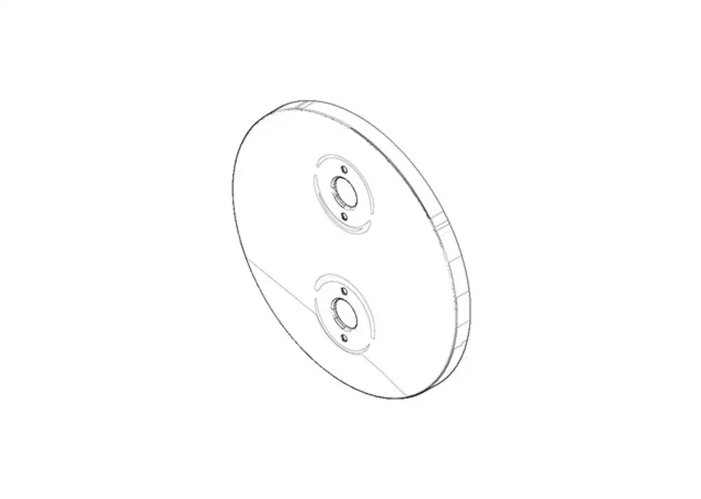 DORNBRACHT Rosette ERSATZTEILE 091102242 D. 150 x 9 mm Platin, 091102242-08 Galeriebild 1